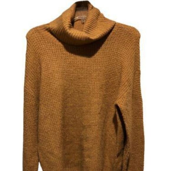 Abound Tan Dale Turtle Neck Chunky Knit Sweater Small NWT #4158 - Picture 1 of 4